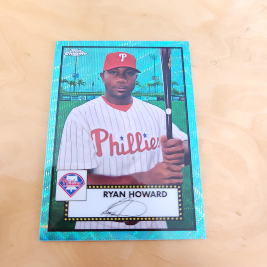 Topps Chrome Green Ryan Howard Auto #537