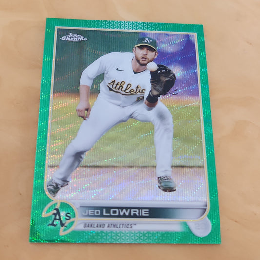 Topps Chrome Green Jed Lowrie 45/99 #140