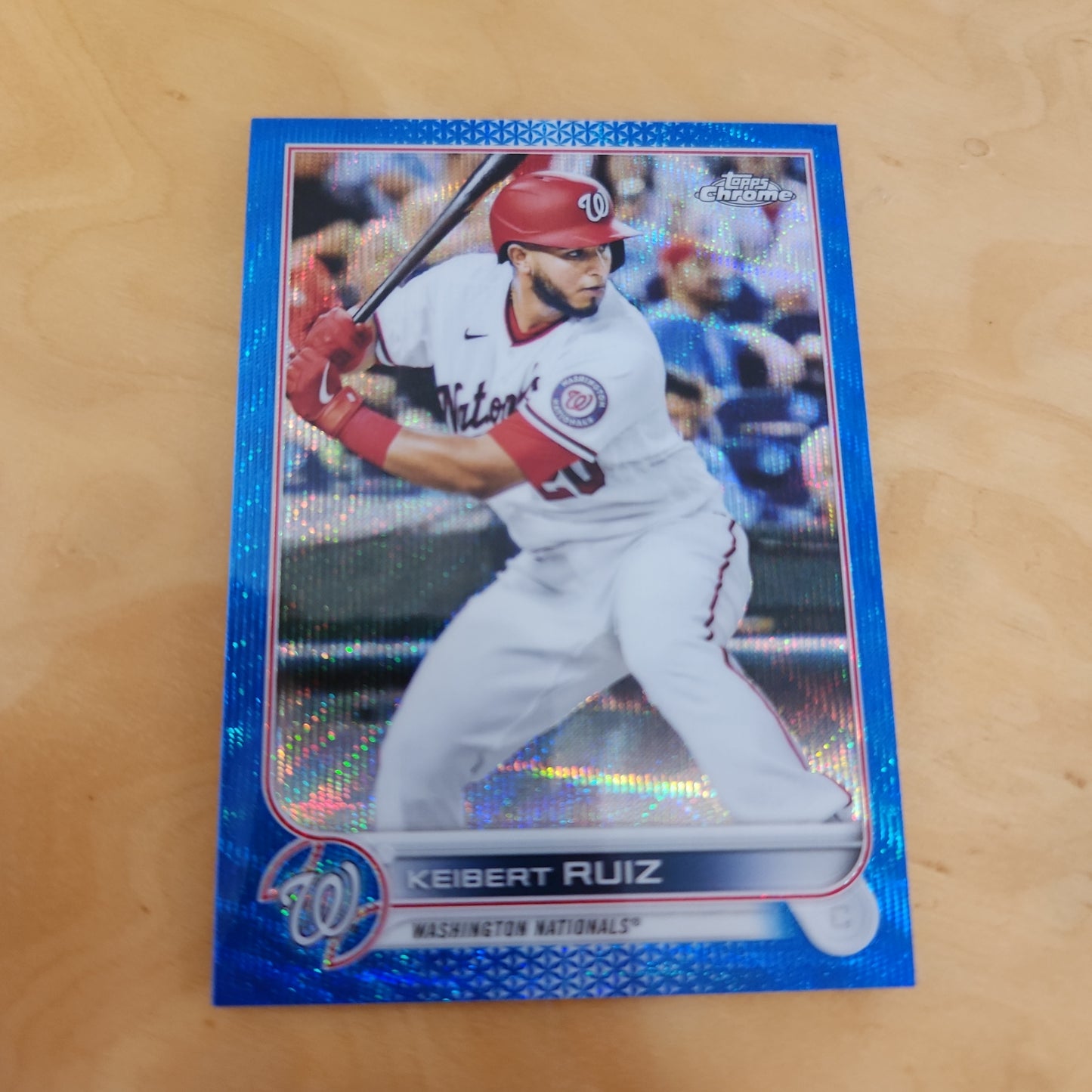 Topps Chrome Blue Keibert Ruiz 42/75 #218