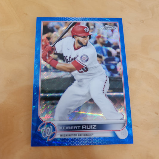 Topps Chrome Blue Keibert Ruiz 42/75 #218