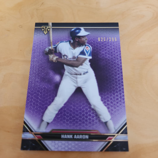 Topps Purple Hank Aaron 020/299 #44