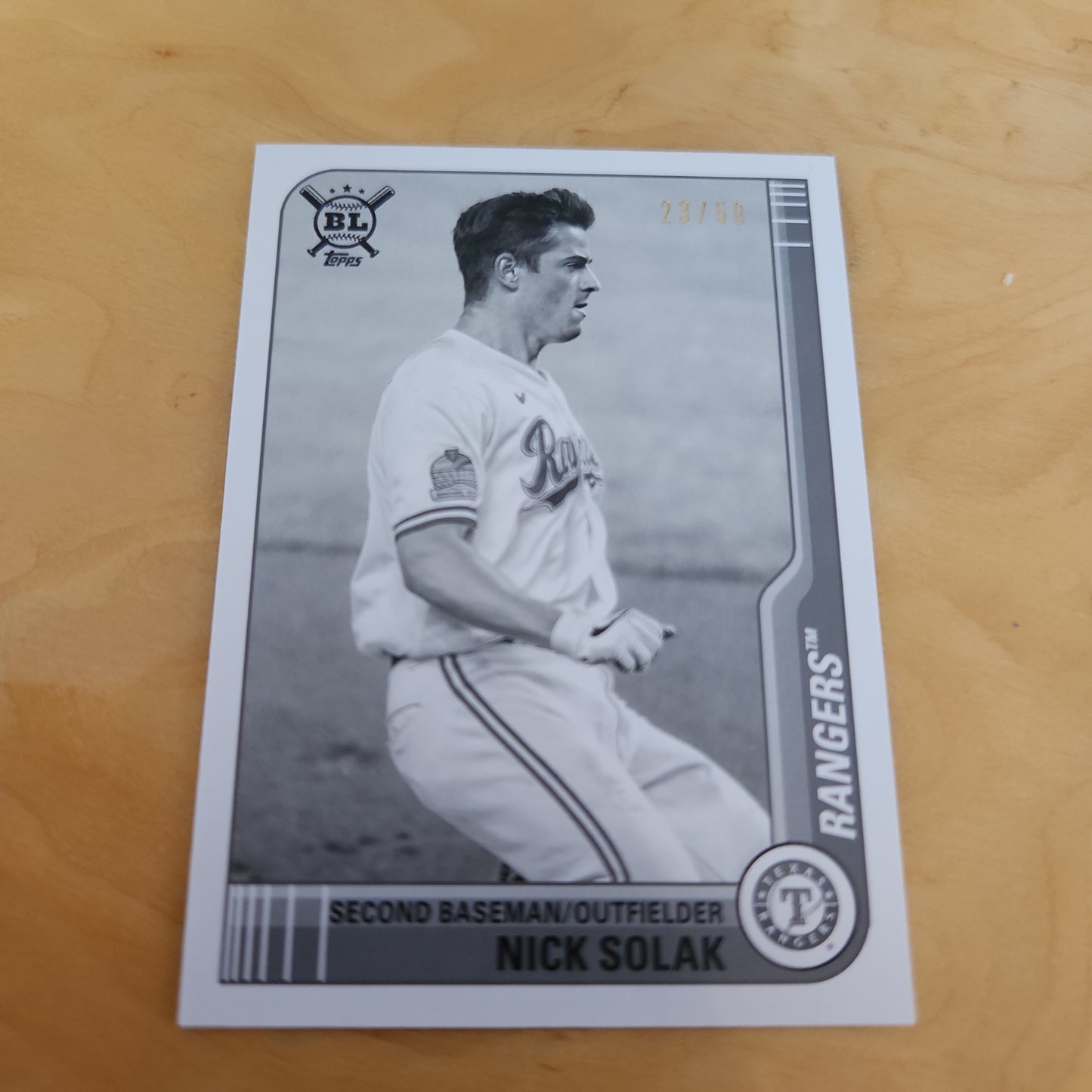 Topps BL Nick Solack 23/50 #105