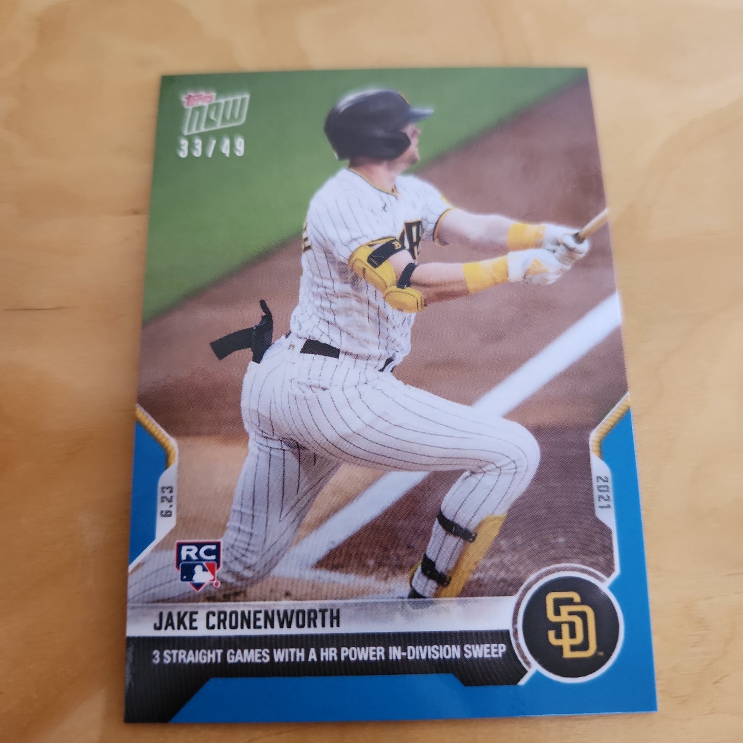 Topps Now Blue Jake Croneworth 33/49 #406