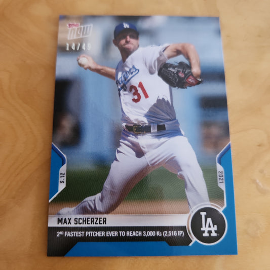 Topps Now Blue Matt Scherzer 14/49 #799
