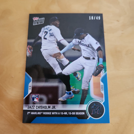 Topps Now Blue Jazz Chisholm Jr. 18/59 #785