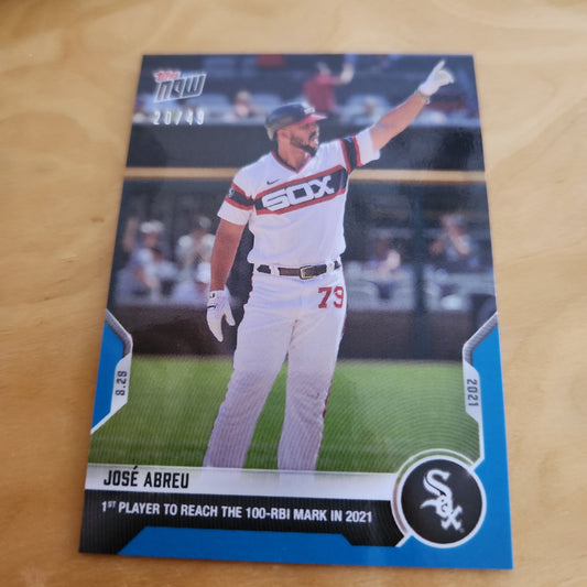 Topps Now Blue José Abreu 20/49 #730