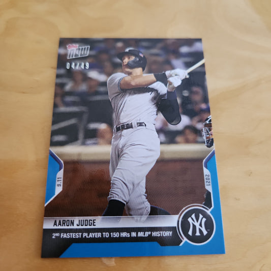 Topps Now Blue Aaron Judge 4/49 #795
