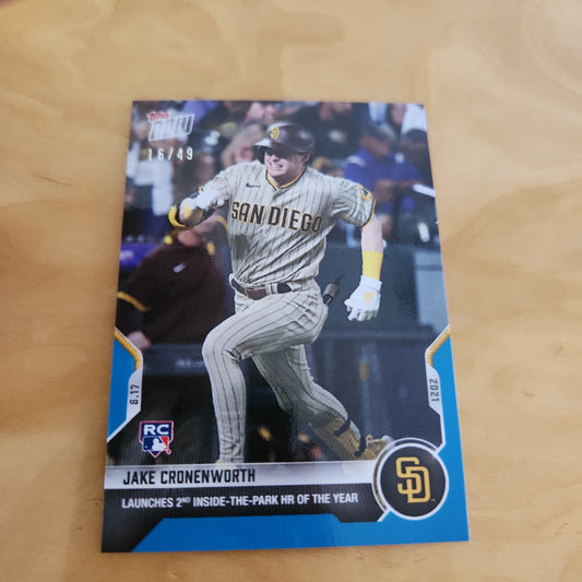 Topps Now Blue Jake Crowenworth 16/49 #674