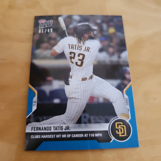 Topps Now Blue Fernando Tatis Jr. 1/49 #465