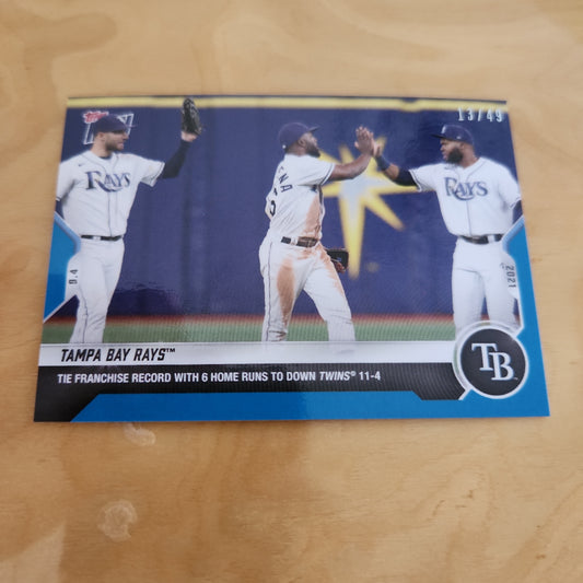 Topps Now Blue Tampa Bay Rays 13/49 #756