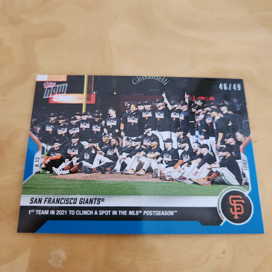 Topps Now Blue San Francisco Giants 46/49 #805