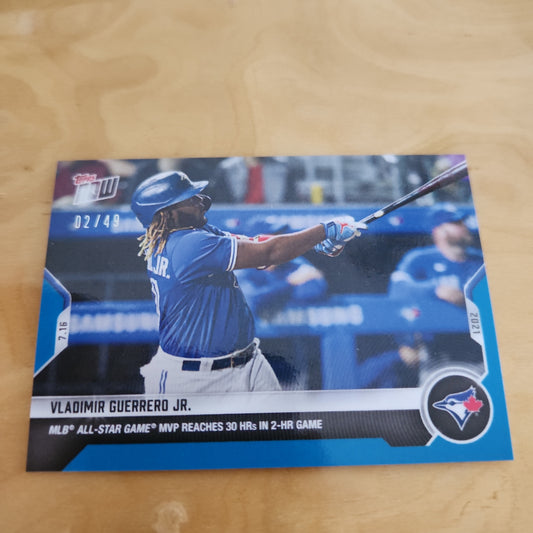 Topps Now Blue Vladimir Guerrero Jr. 02/49 #513