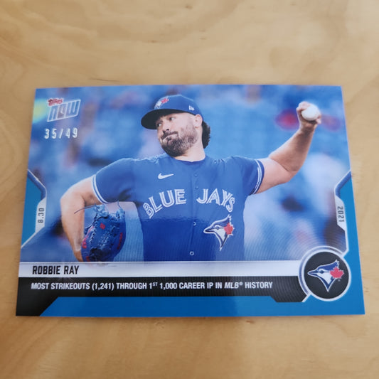 Topps Now Blue Robbie Ray 35/49 #734