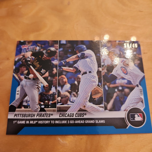 Topps Now Blue Pittsburgh Pirates & Chicago Cubs 38/49 #763