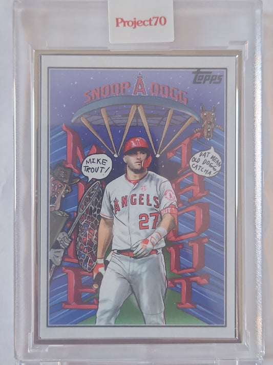 2021 Topps Projecr70 Mike Trout #489 Artist Proof by Snoop Dog 36/51