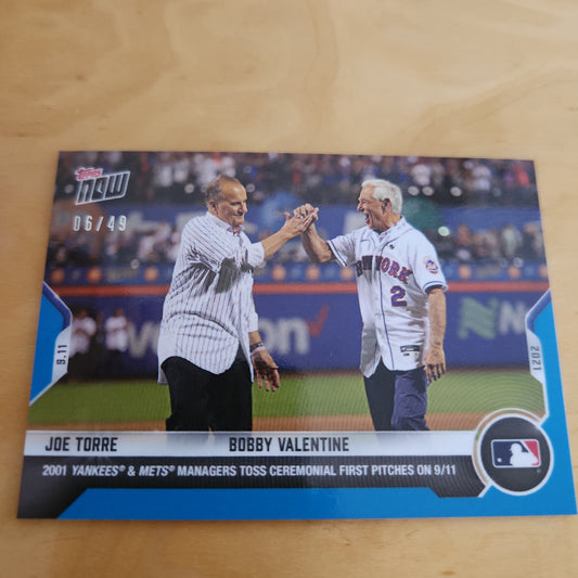 Topps Now Blue Joe Torre & Bobby Valentine #794