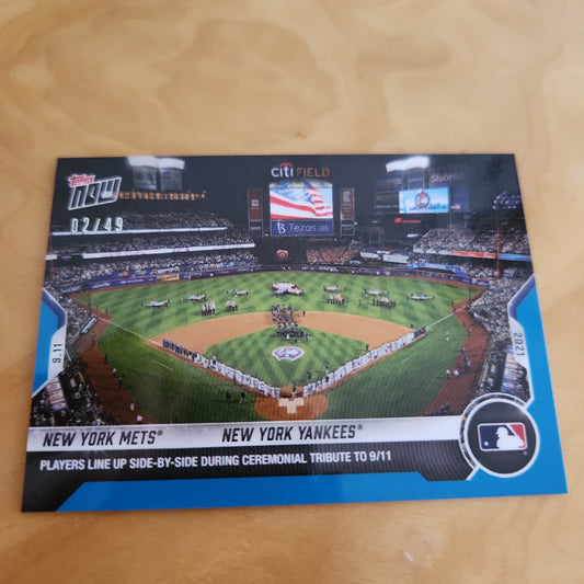 Topps Now Blue New York Mets & New York Yankees 02/49 #793