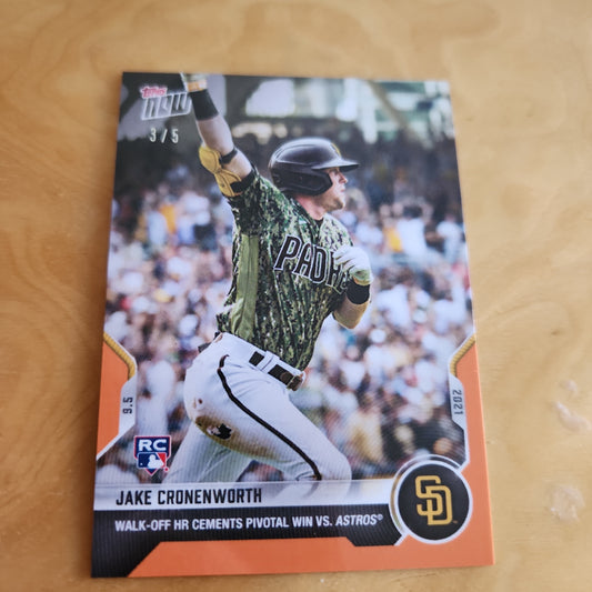 Topps Now Orange Jake Croneworth 3/5 #764