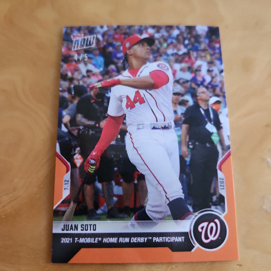 Topps Now Orange Juan Soto 4/5 #497