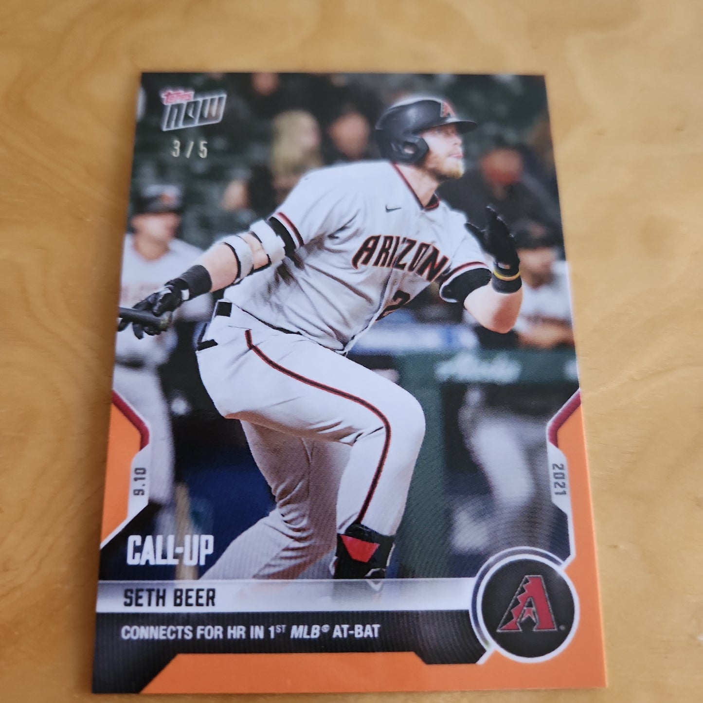 Topps Now Orange Call-Up Seth Beer 3/5 #791