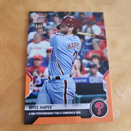 Topps Now Orange Bryce Harper 1/5 #819
