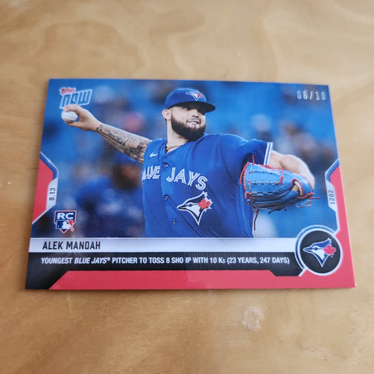 Topps Now Red Alek Mandah 06/10 #803