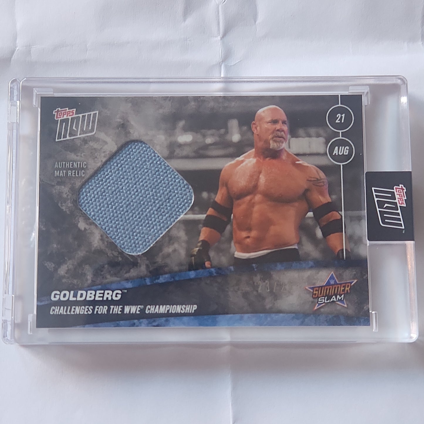 2021 Topps Now WWE Goldberg #SS2A Matt Relic 23/25