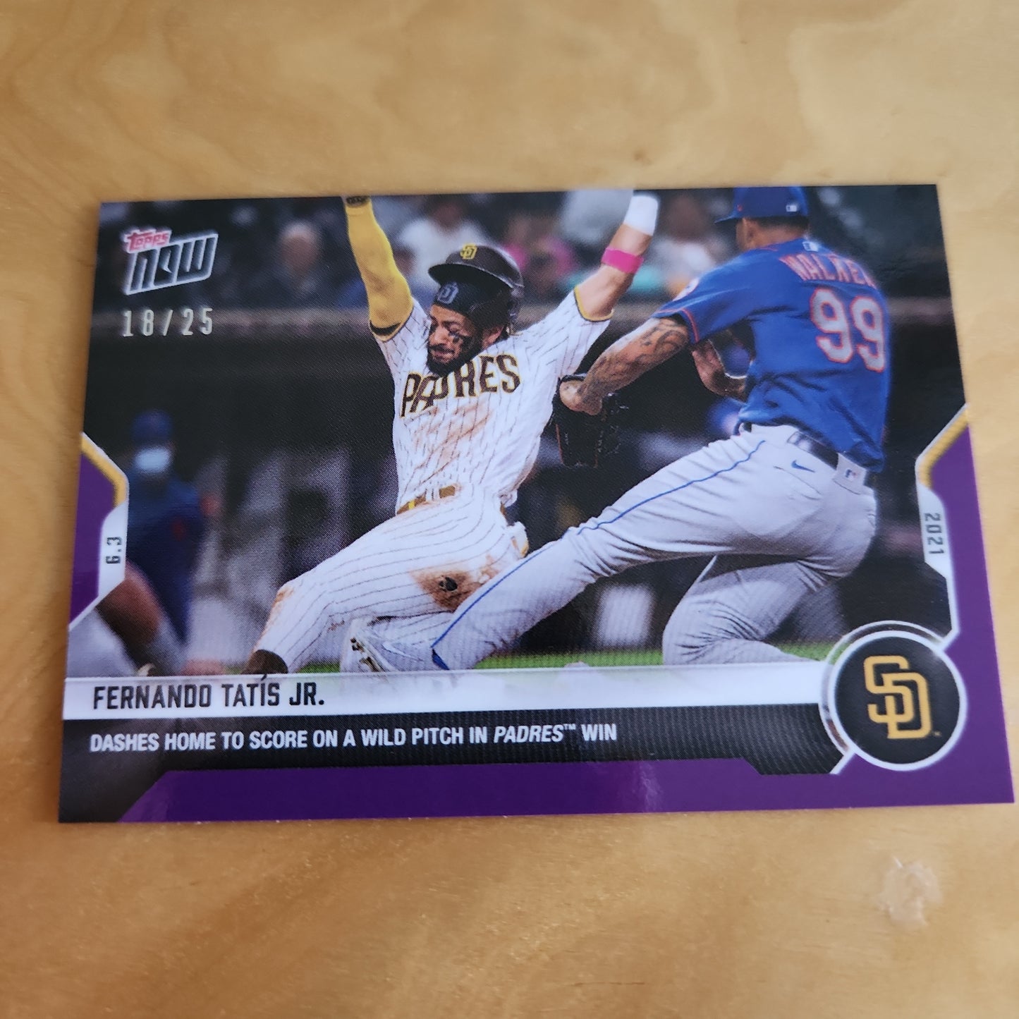 Topps Now Purple Fernando Tatis Jr. 18/25 #305