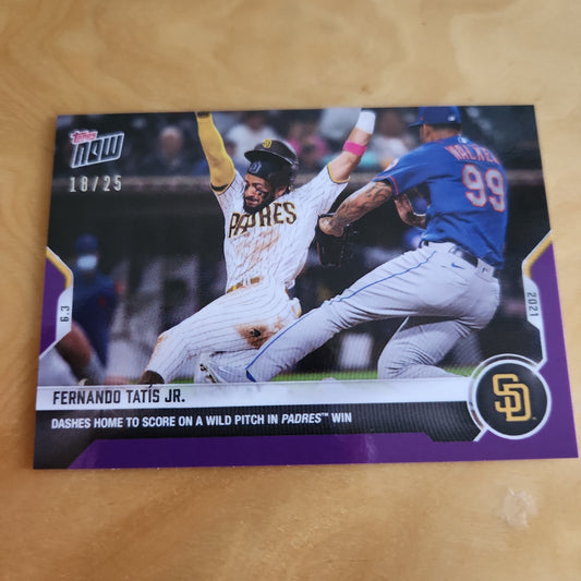 Topps Now Purple Fernando Tatis Jr. 18/25 #305