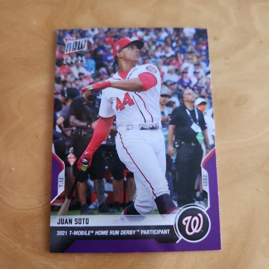 Topps Now Purple Juan Soto 12/25 #497
