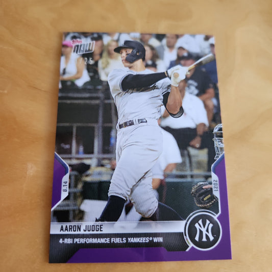 Topps Now Purple Aaron Judge 18/25 #658