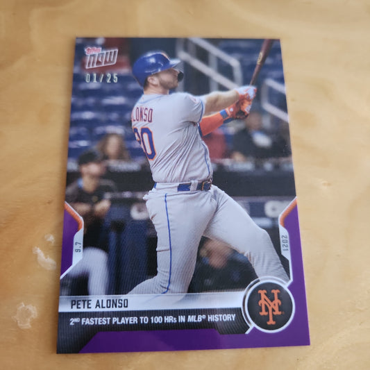 Topps Now Purple Pete Alonso 01/25 #772