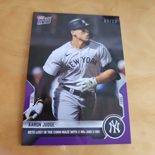 Topps Now Purple Aaron Judge 09/25 #651