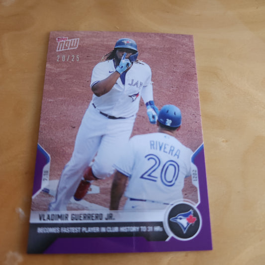 Topps Now Purple Vladimir Guerrero Jr. 20/25 #521