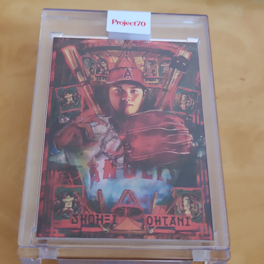 Topps Project 70 Rainbow Refractor Art By: Shohei Ohtani Andrew Thiele 29/70 #437