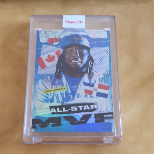 Topps Project 70 Rainbow Refractor Art By: Tyson Beck Vladimir Guerrero Jr. 30/70 #434