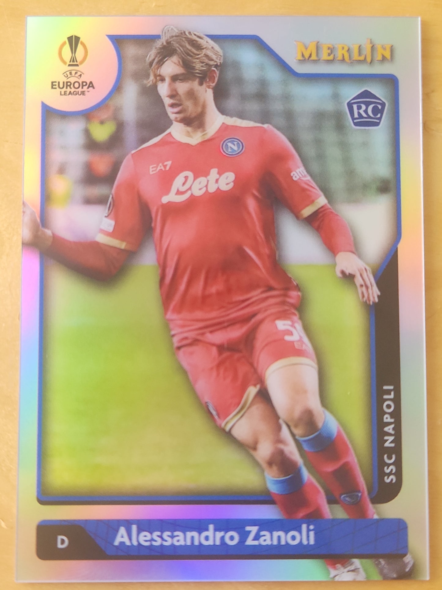 2022 Topps Merlin UEFA Alessandro Zanoli RC SSC Napoli #2 Refractor