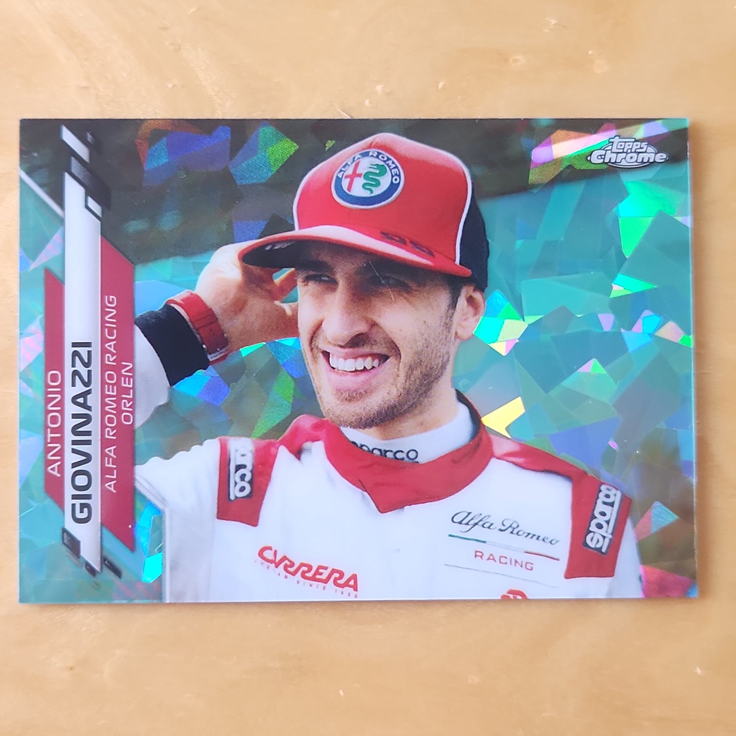 2020 Topps Chrome F1 Spahire Antonio Giovinazzi #189 Aqua Parallel 41/99