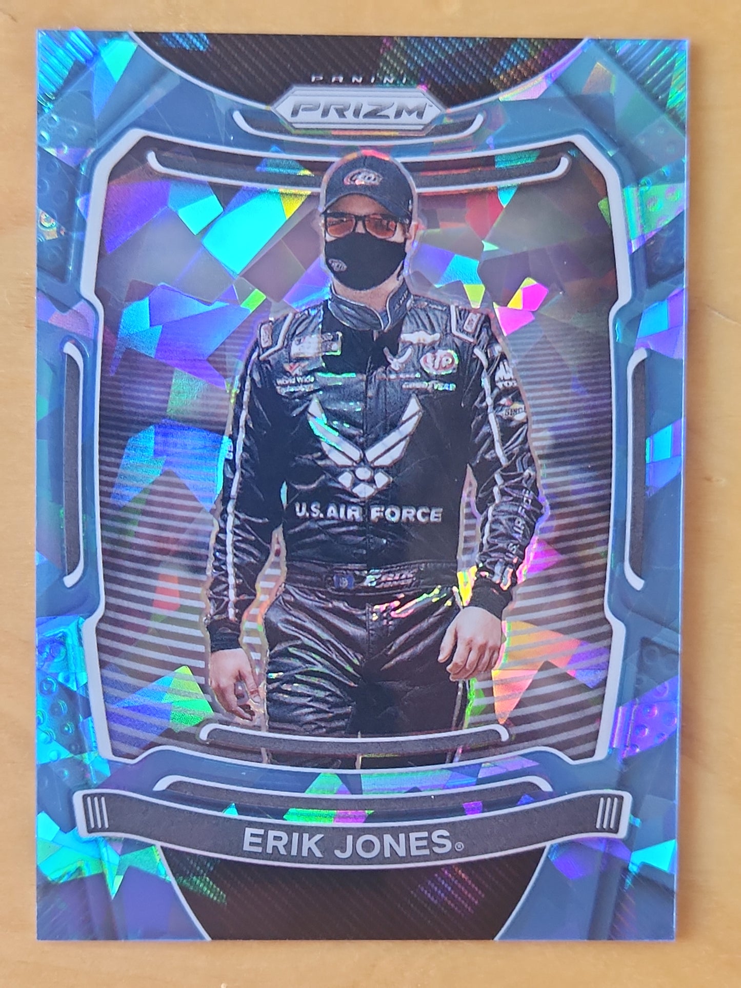 2021 Panini Prizm Racing Erik Jones #42 Aqua Cracked Ice 20/25