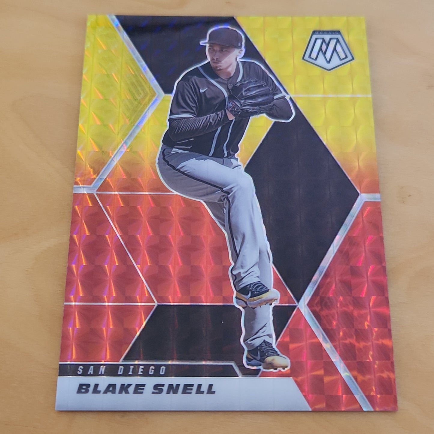 Panini Prizm Mosiac Red & Yellow Blake Snell 63/64 #37