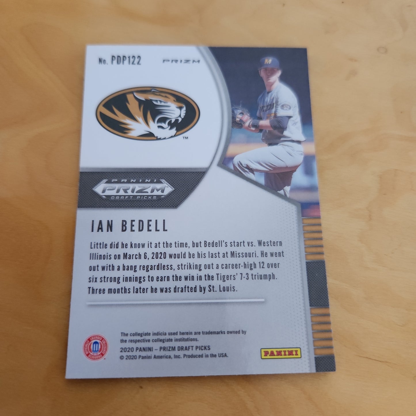 Panini Prizm Ian Bedell #PDP122