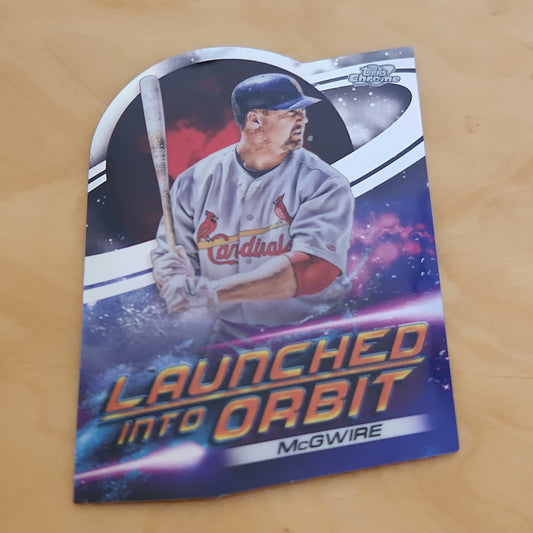 Topps Chrome Luanched Into Orbit Dye-Cut Mark McGwire #LI0-18