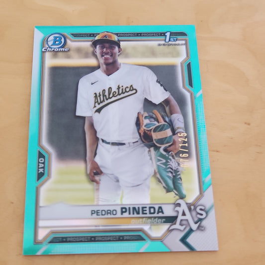 Topps Chrome 1st Bowman Green Pedro Pineda 076/125 #BCP-216