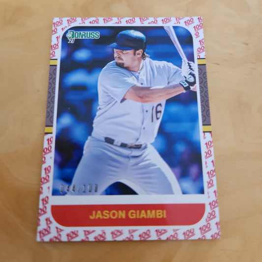 Panini Donruss 100 Jason Giambi 044/100 #241