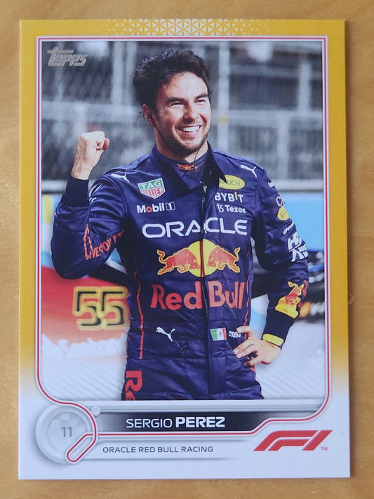 2022 Topps F1 Sergio Perez #22 Orange Paralell 29/50