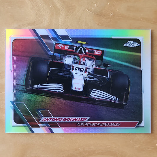 2021 Topps Chrome F1 Antonio Giovinazzi #111 Refractor