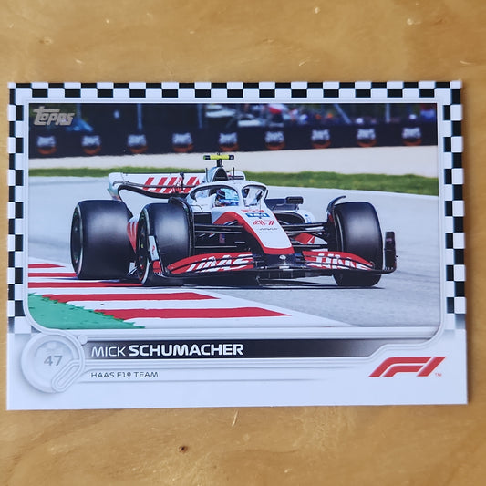 2022 Topps F1 Mick Schumacher #72 Checker Board