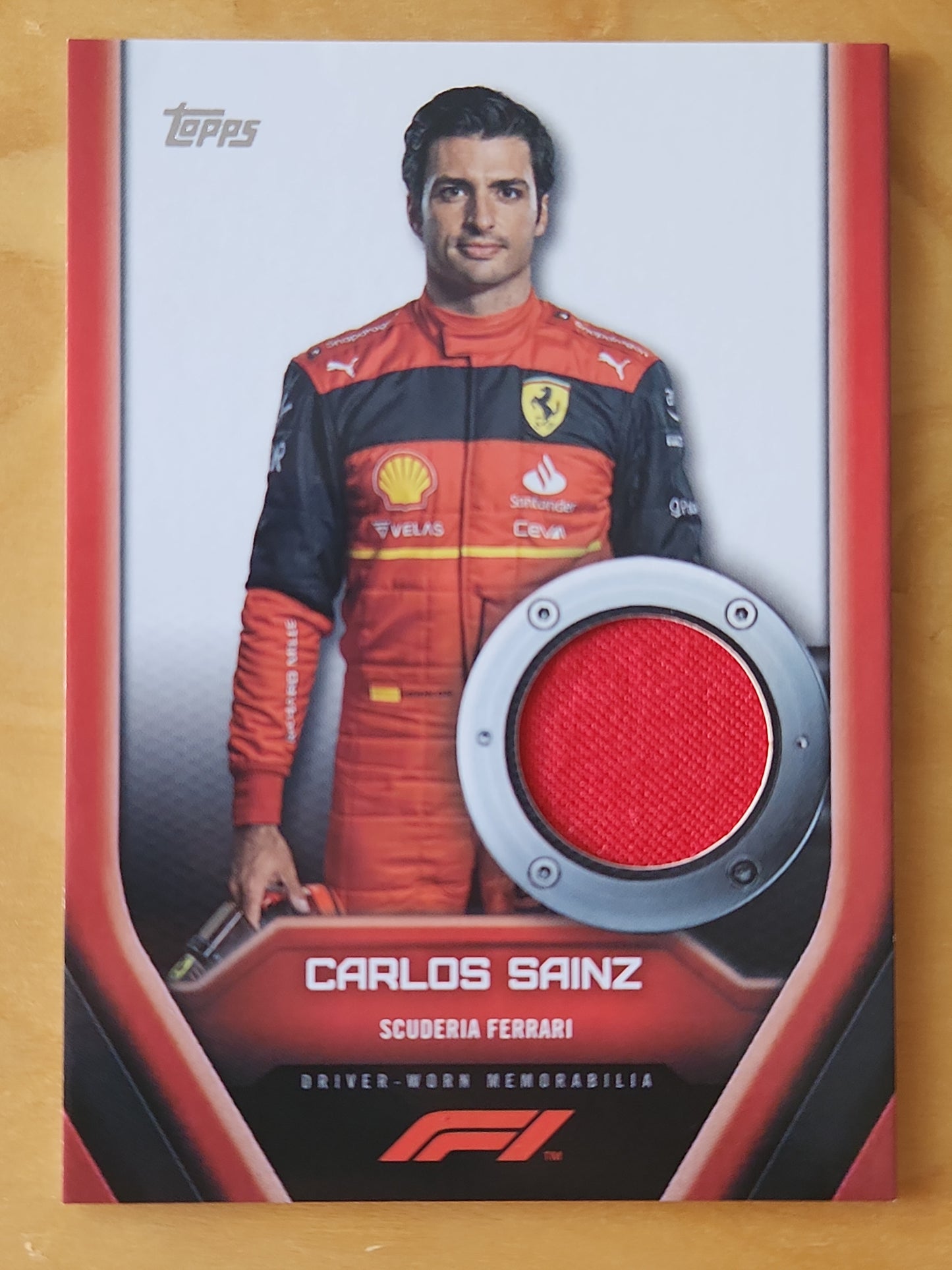 2022 Topps F1 Racing Relic Carlos Sainz #F1RL-CSI