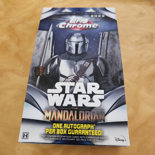 Openned Topps Chrome Star Wars The Mandalorian 2022