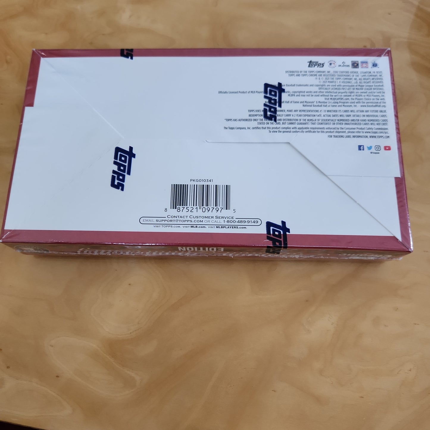 Openned Topps Chrome Platinum 70th Anniversary 2021